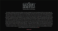 Desktop Screenshot of luxuryhostess.com