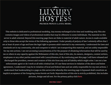 Tablet Screenshot of luxuryhostess.com